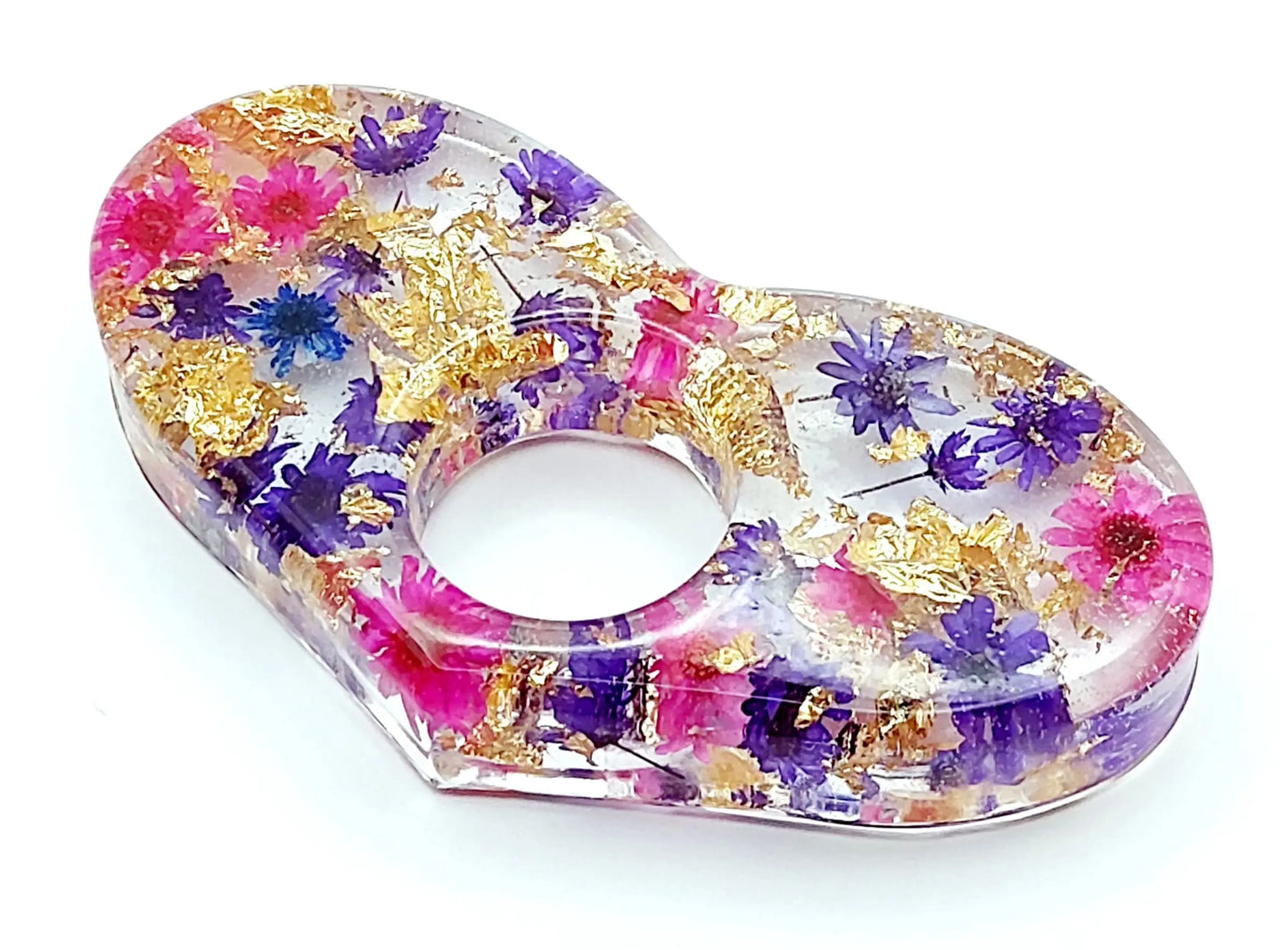 Bague de lecture Coeur en résine époxy