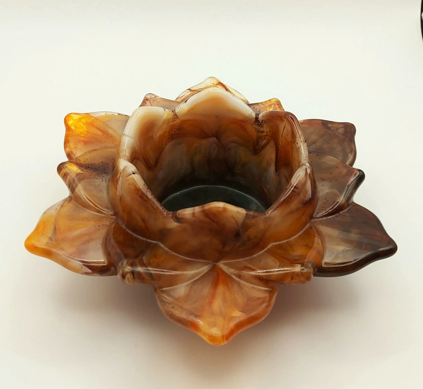 Porte-bougie GRANDE FLEUR DE LOTUS PRETTY RESINE