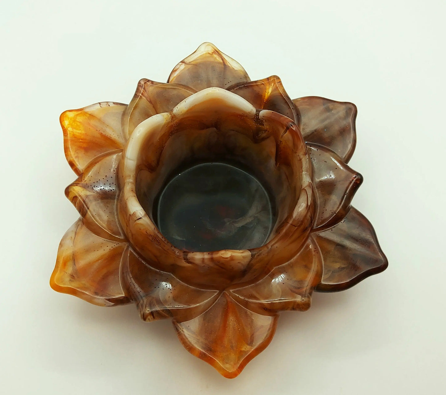 Porte-bougie GRANDE FLEUR DE LOTUS PRETTY RESINE