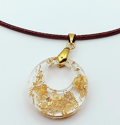 Pendentif Rond, en résine époxy - PRETTY RESINE