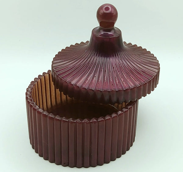 Boîte de rangement ORIENT en résine époxy. Prune - PRETTY RESINE