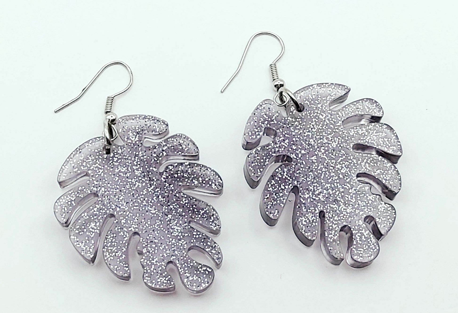 Boucles d'oreilles Feuilles, en résine époxy