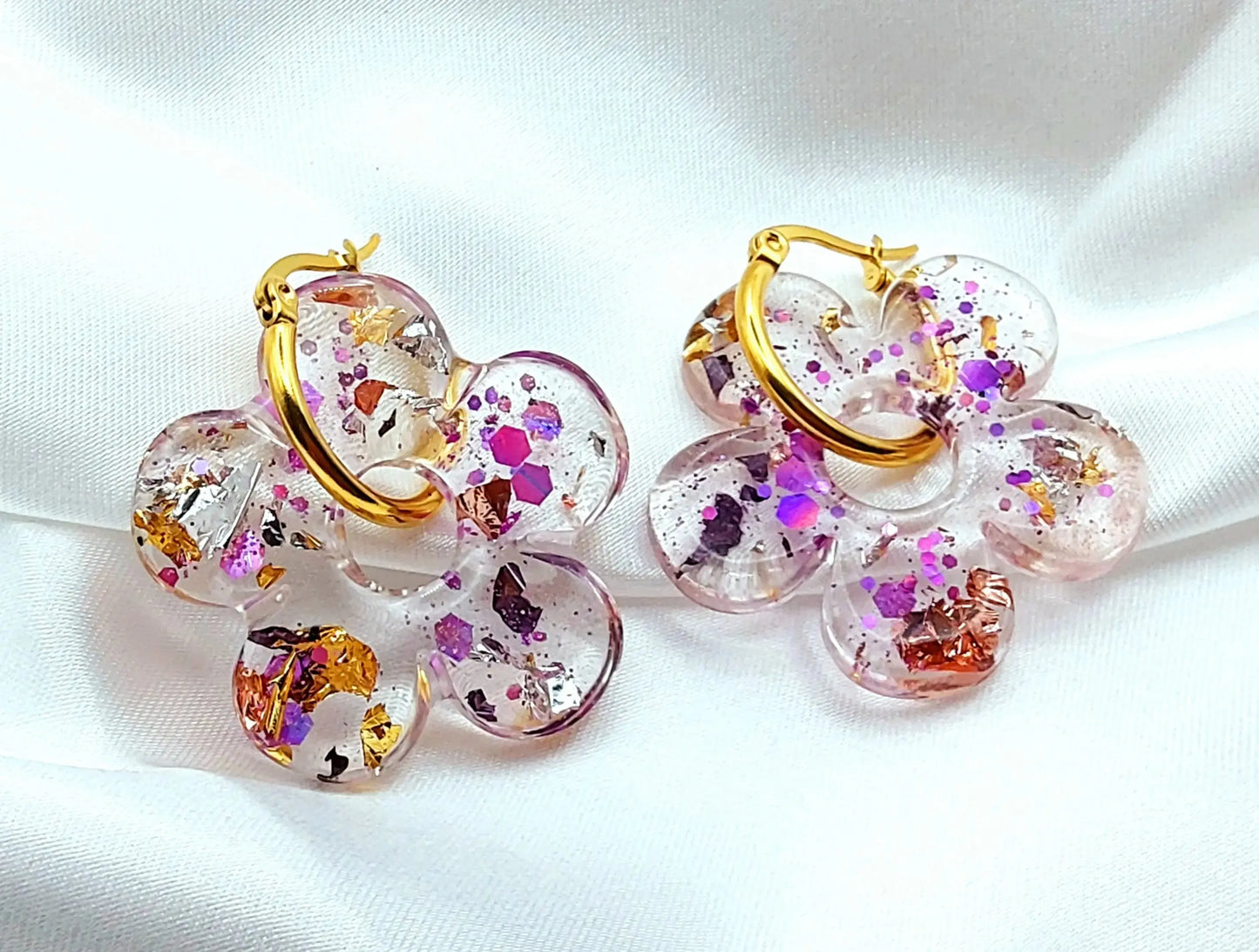 Pampilles CLARA en résine - PRETTY RESINE