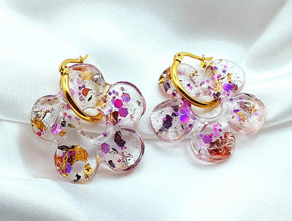 Pampilles CLARA en résine - PRETTY RESINE