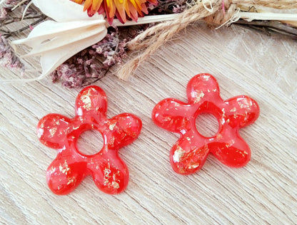 Pampilles DAISY en résine PRETTY RESINE