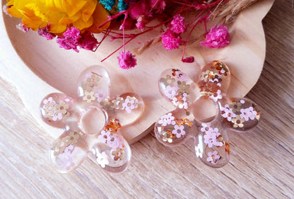 Pampilles DAISY en résine PRETTY RESINE