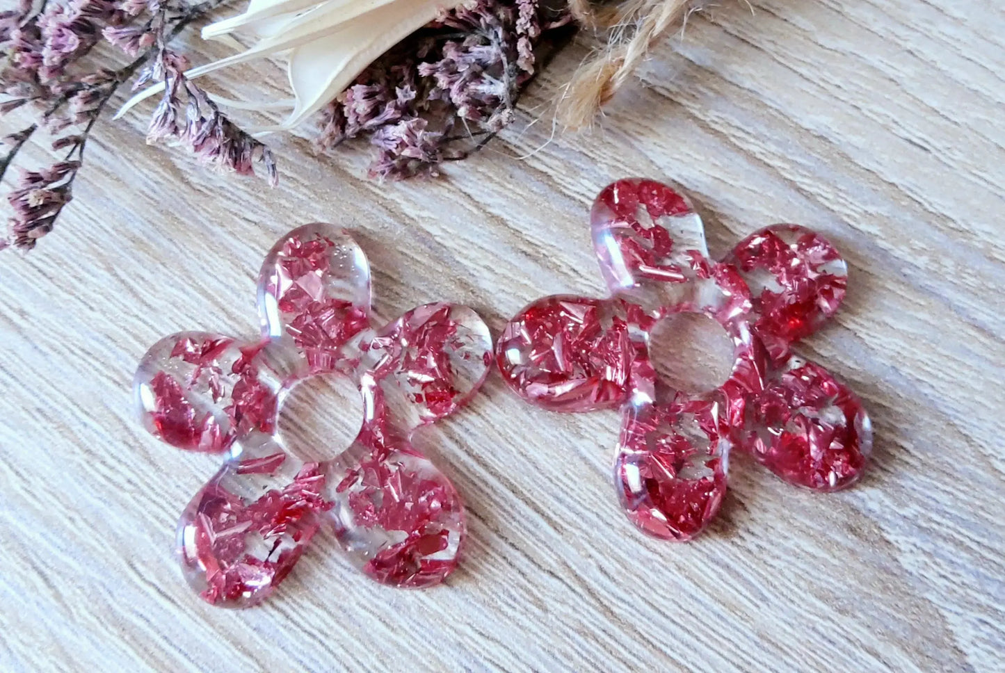 Pampilles DAISY en résine PRETTY RESINE