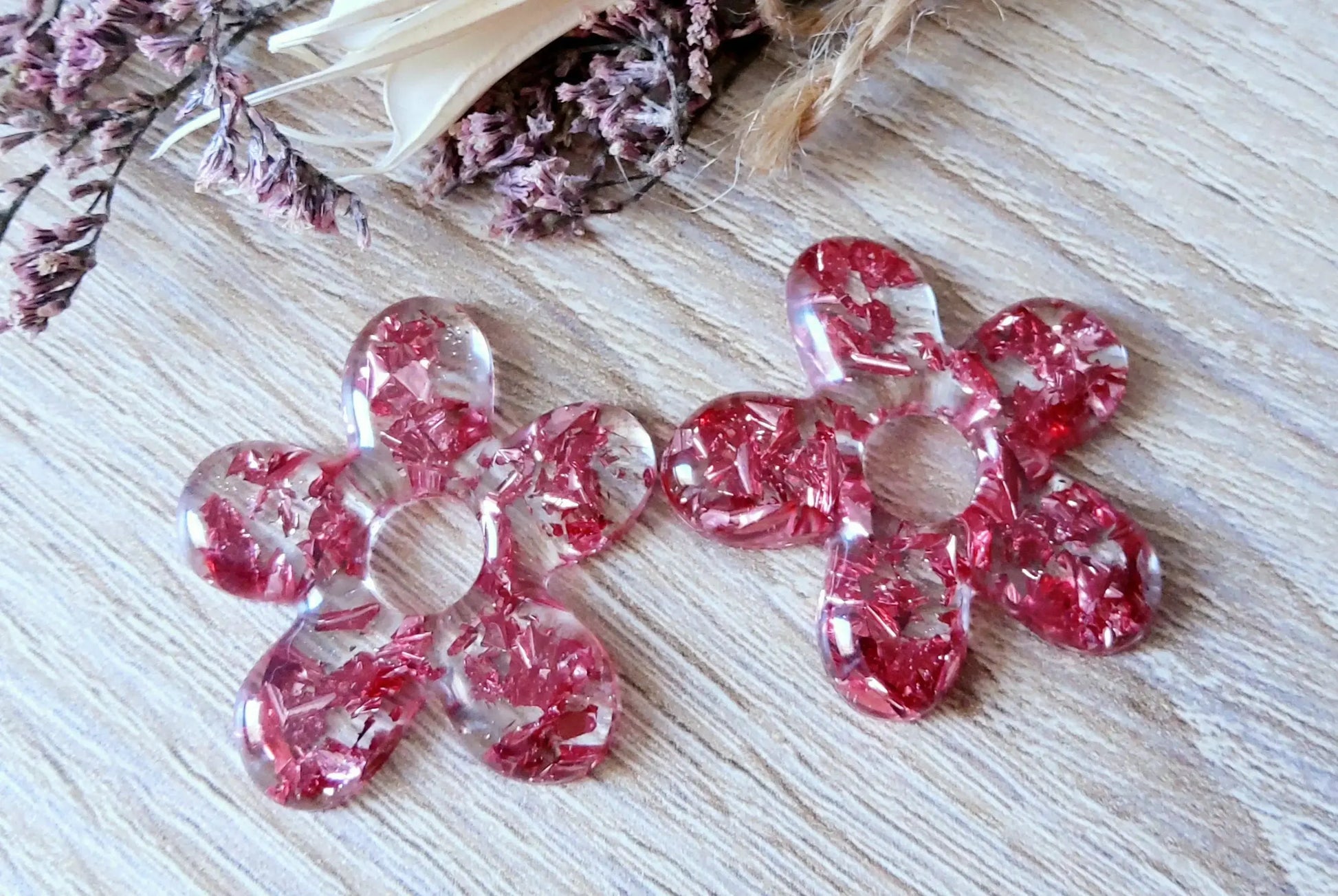 Pampilles DAISY en résine PRETTY RESINE